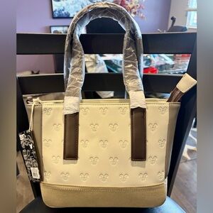 BNWT Loungefly Disney Mickey and Friends Faux Leather & Canvas Crossbody Bag